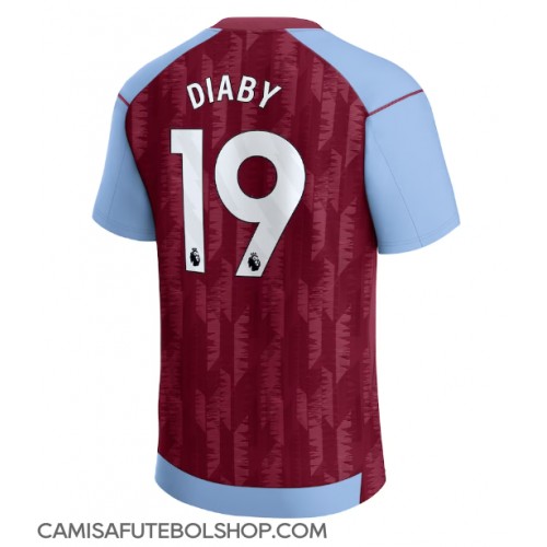 Camisa de time de futebol Aston Villa Moussa Diaby #19 Replicas 1º Equipamento 2023-24 Manga Curta